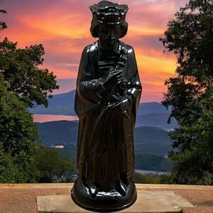 Vintage Black KING Anri E.S Plastic Chess Piece 1 Replacement Part ONLY READ